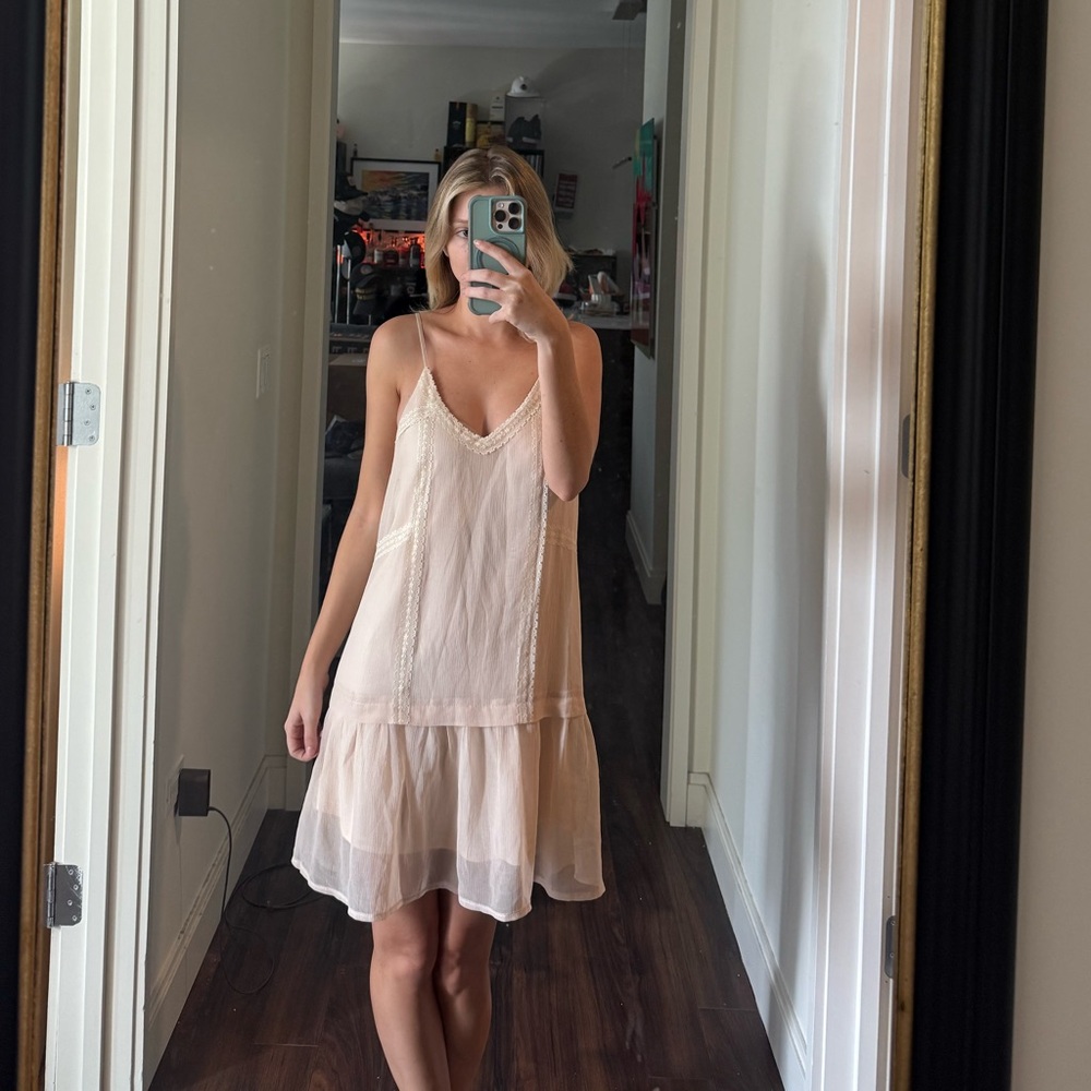 Elegant Cream Slip Dress